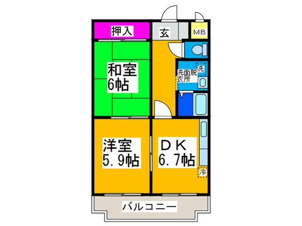 シンセリティ堺の物件間取画像